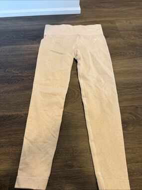 Gymshark womans Light Beige High-Waist Leggings